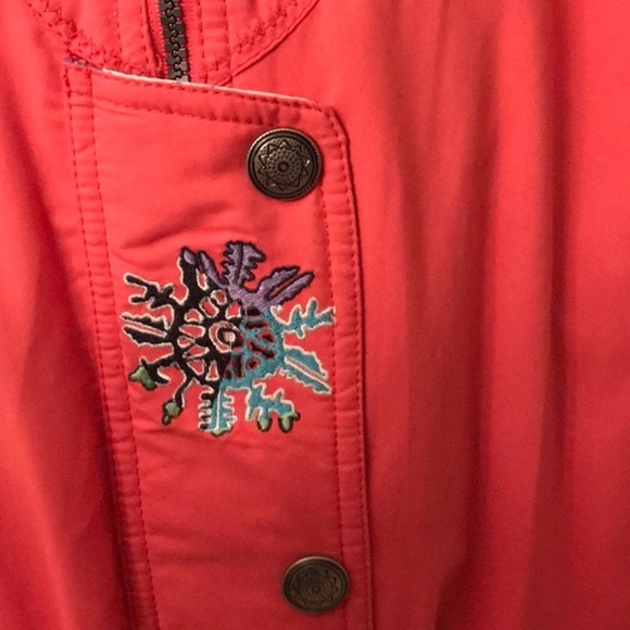 The Snuggler Ski Winter coral warm jacket coat Size 14 - Picture 3 of 7